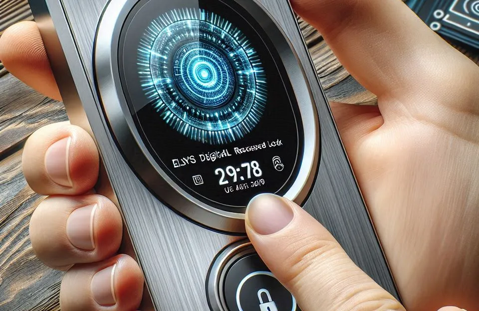 Fechadura Digital de Embutir Wi-Fi com Biometria Elsys