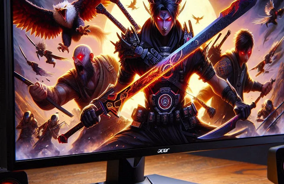 Monitor Gamer Acer Nitro 5 KG241Y Ebii 23.8” Full HD 100Hz