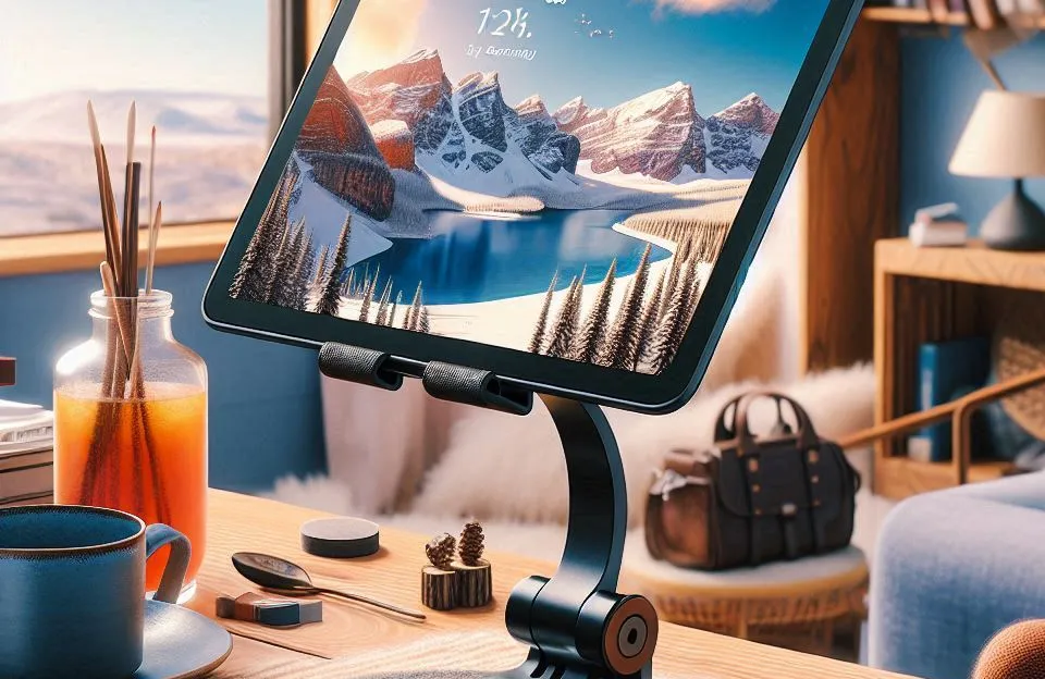 Suporte Ajustável Premium para Echo Show 15: Estabilidade e Flexibilidade para o Seu Dispositivo