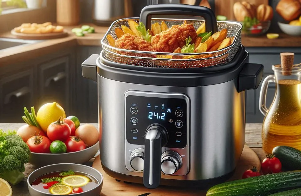 Fritadeira Ultra Digital 2 em 1 Inox 4,8L Oster