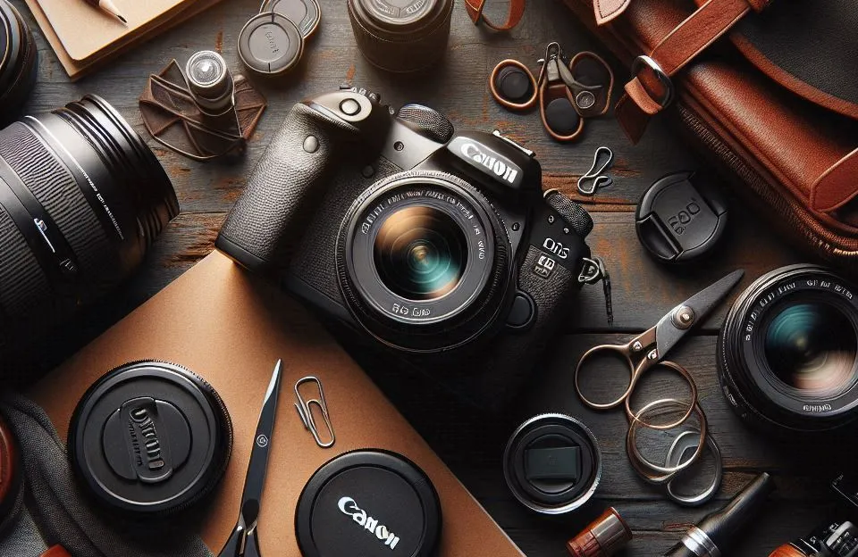 Câmera Canon EOS R50 com Lentes 18-45mm e 55-210mm
