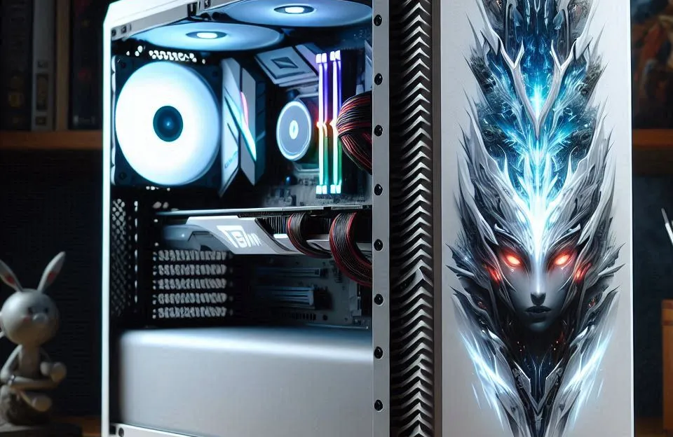 PC Gamer AMD Ryzen 5 5600X 16GB DDR4 NVMe 1TB RTX 4060 8GB (BRANCO) - Desempenho de Alta Performance para Jogadores e Criadores