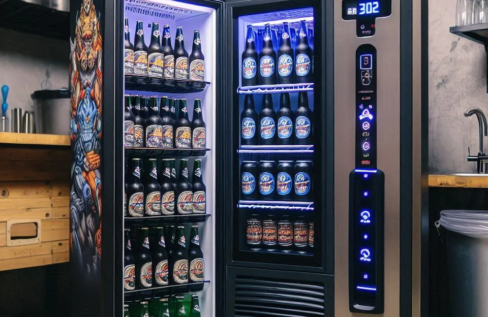 Cervejeira Vertical Metalfrio Beer Maxx 250 No-frost 256l Preto/inox 220v