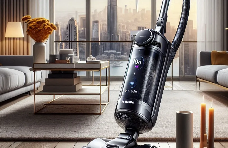 Samsung Aspirador de Pó Vertical sem Fio Bespoke Jet com AI Cleaning e Clean Station