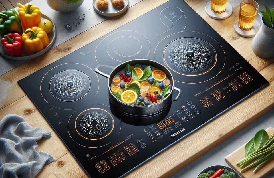 Cooktop de Indução Brastemp 4 Bocas com Flexizone e 18 Níveis de Potência