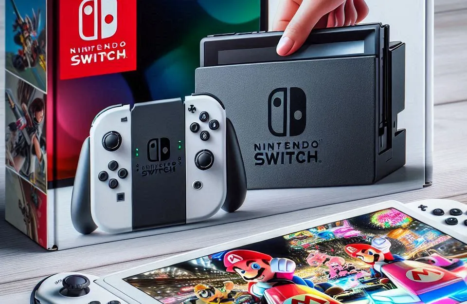 Nintendo Switch OLED Branco + Mario Kart 8 Deluxe + 3 Meses de Assinatura Nintendo Switch Online