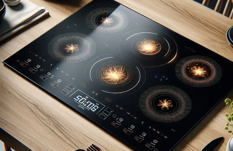 Cooktop de Indução 5 Bocas Eos Freezone 9800W Preto Eci05epf 220V: Potência e Eficiência para sua Cozinha