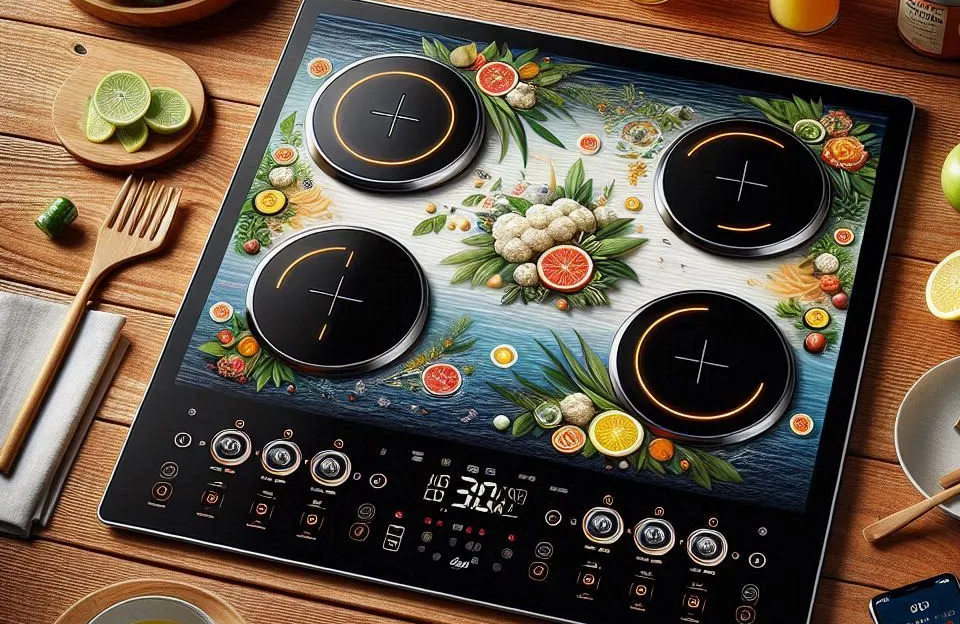 Oster Cooktop por Indução, Touch Screen, 4 Bocas, 220V, OTOP402