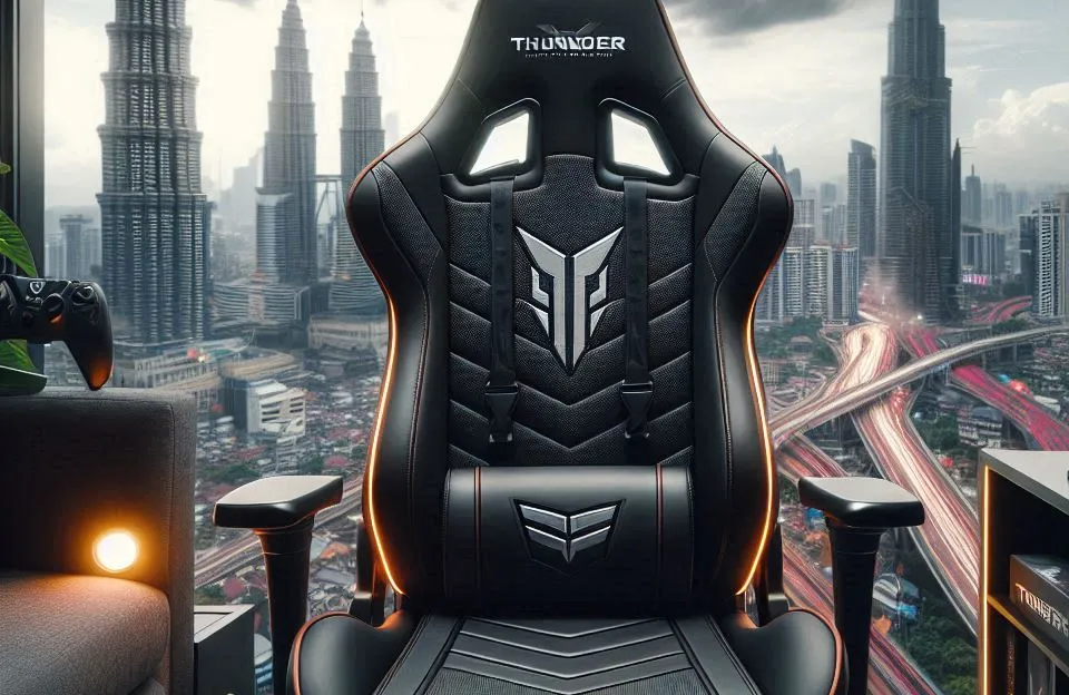 Cadeira Gamer Profissional TGC12 Preta ThunderX3: Conforto e Design para Jogadores Exigentes