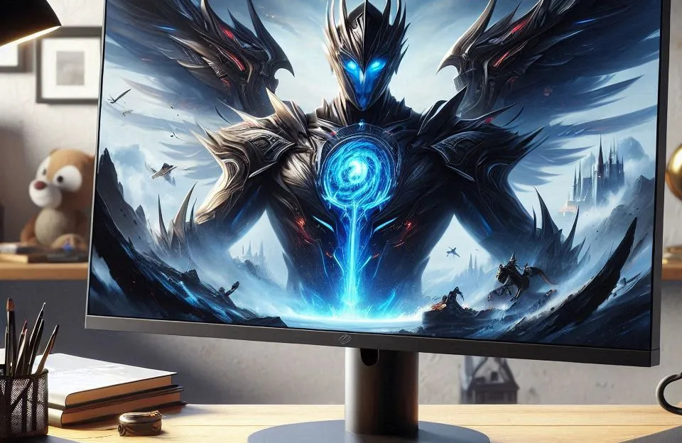 Monitor 23,8" LED Full HD Goldentec 120Hz HDMI/VGA Giratório 90º