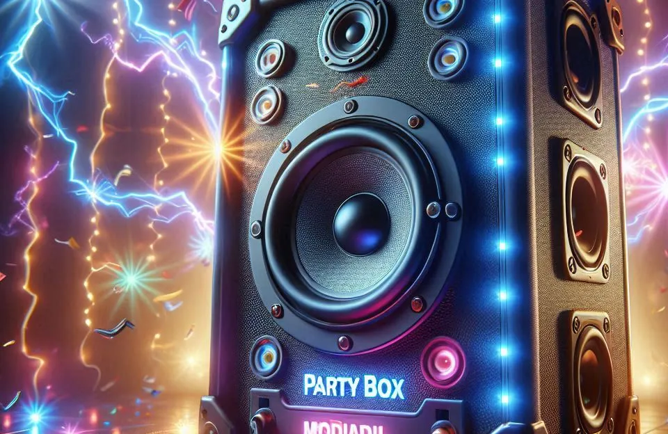 Caixa de Som Party Box Mondial 600W Bivolt: Potência e Iluminação para Sua Festa