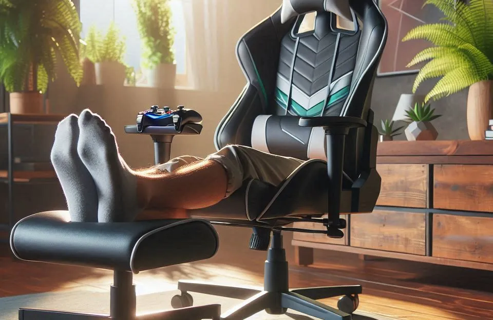 Cadeira Ergonômica Gamer com Apoio para os Pés