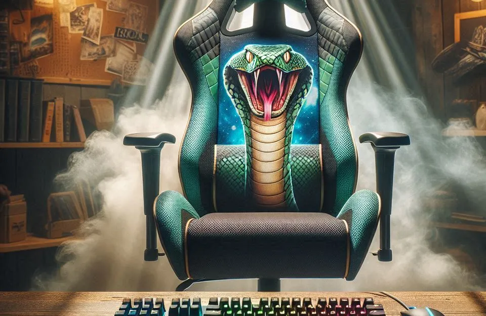 Cadeira Gamer Python Fly em Tecido Respirável e Ecológico