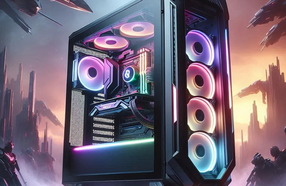 Gabinete Gamer Pichau HX600 RGB Full-Tower com Vidro Temperado