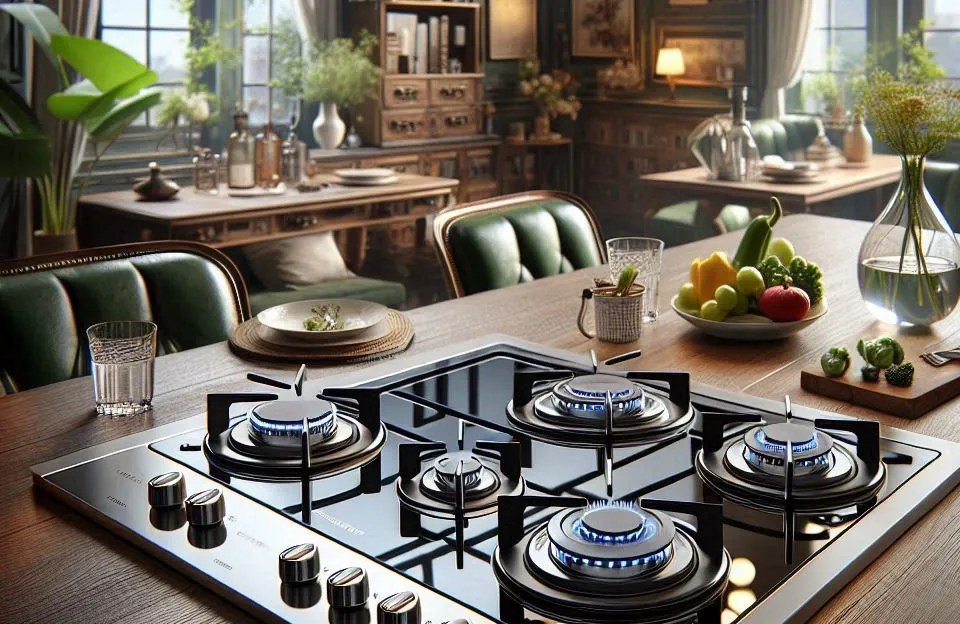 Fischer Cooktop à Gás 5 Bocas Mesa de Vidro Bivolt