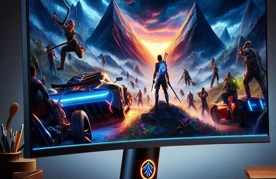 Monitor Gamer 27" Curvo 240Hz 0.5ms Full HD HDMI DisplayPort USB HQ 27 HQ-Led Pro R3000