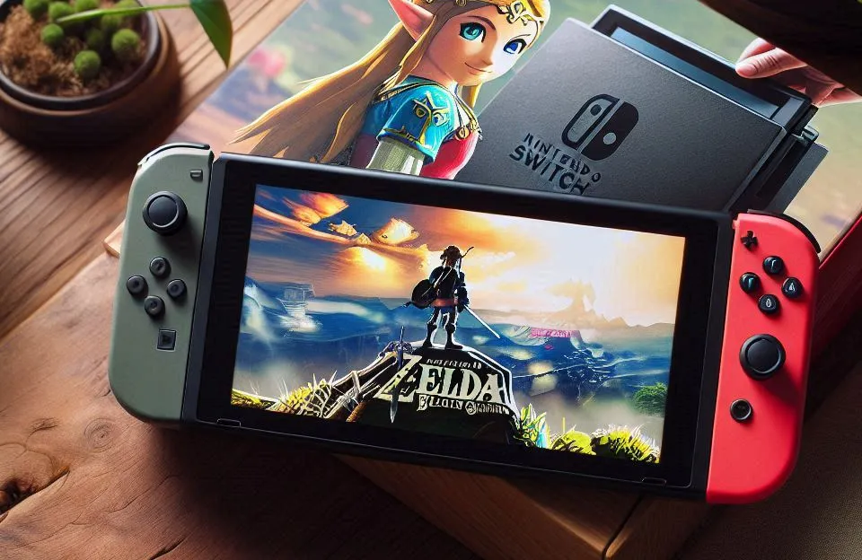 Console Nintendo Switch OLED Edição Zelda TOTK
