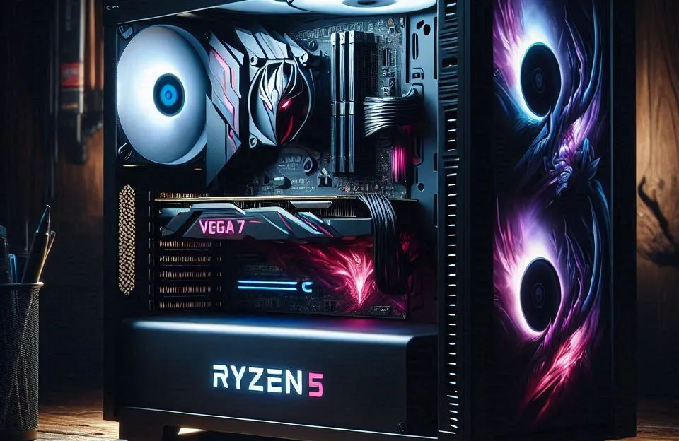 PC Gamer Ryzen 5 5600G com Vega 7 e 16GB RAM