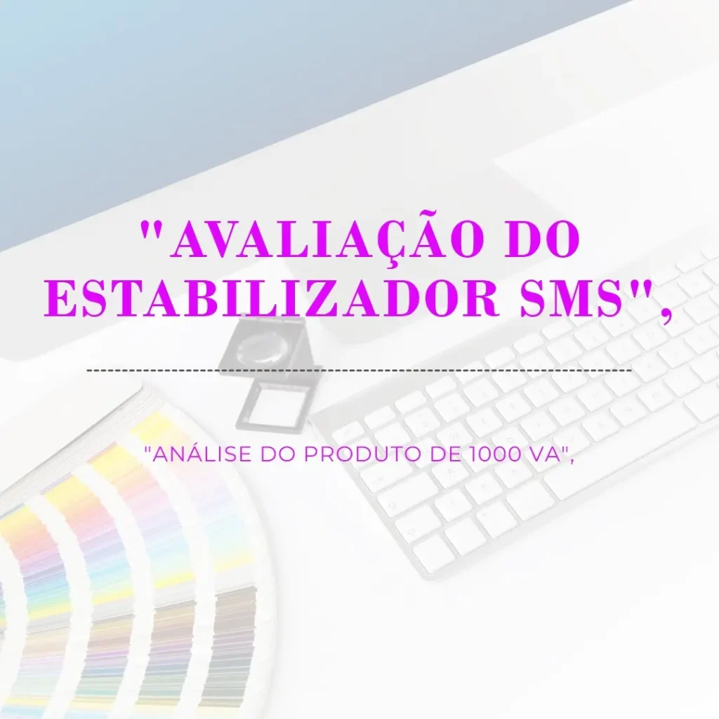 Estabilizador SMS 1000VA Progressive III: Proteção e Eficiência