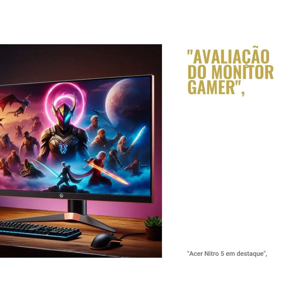 Monitor Gamer Acer Nitro 5 KG241Y Ebii 23.8” Full HD 100Hz