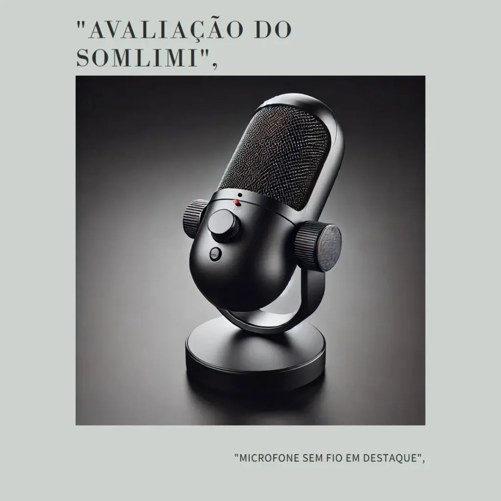 SOMLIMI Microfone Sem Fio Profissional 2 Canais Dinâmico