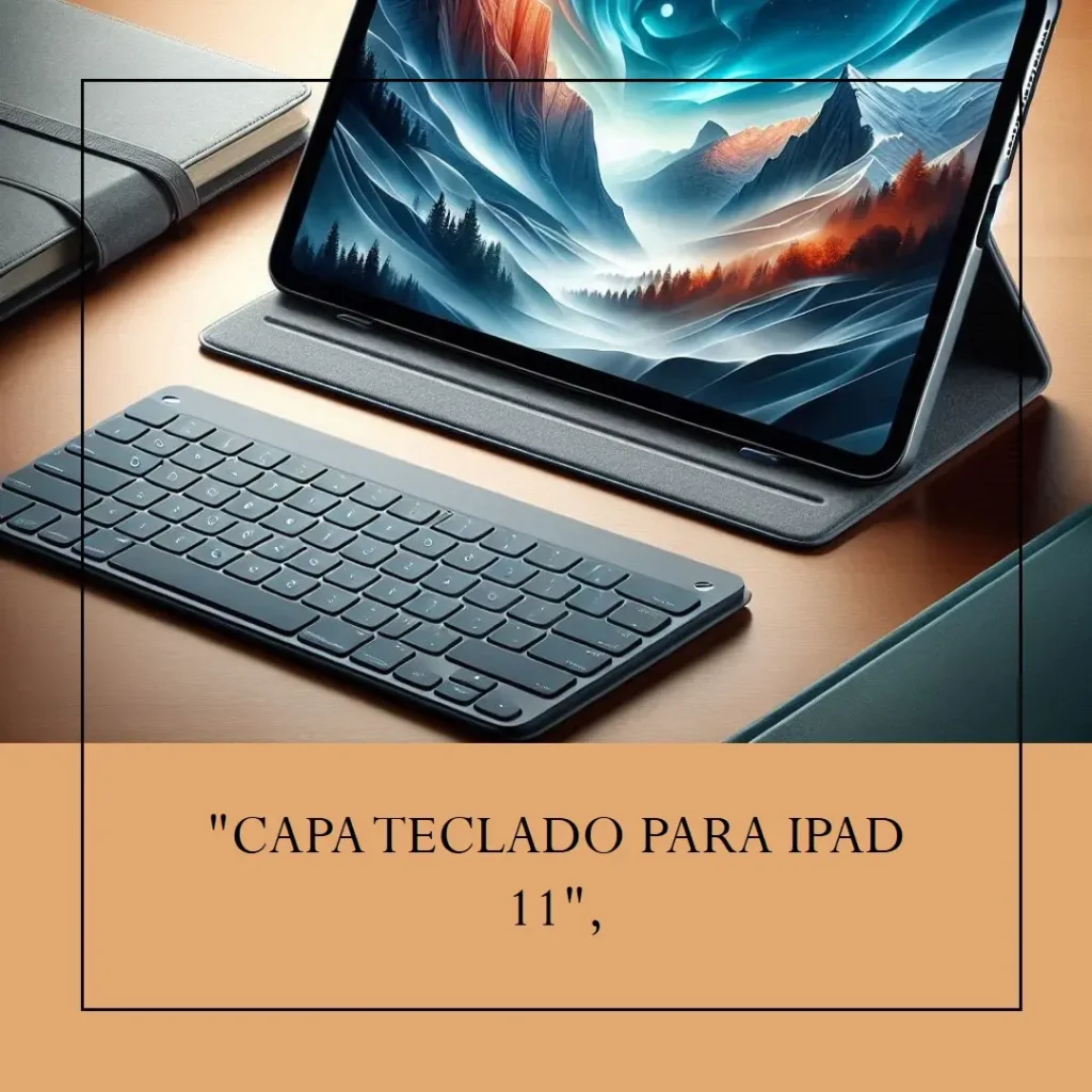 Capa com Teclado Magnético para iPad Air 11" e iPad Pro 11" com Trackpad: Versatilidade e Conforto para Seu iPad