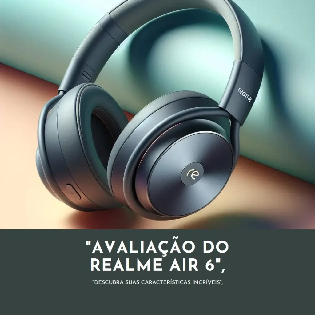 realme Air 6: Fone Bluetooth com Cancelamento de Ruído