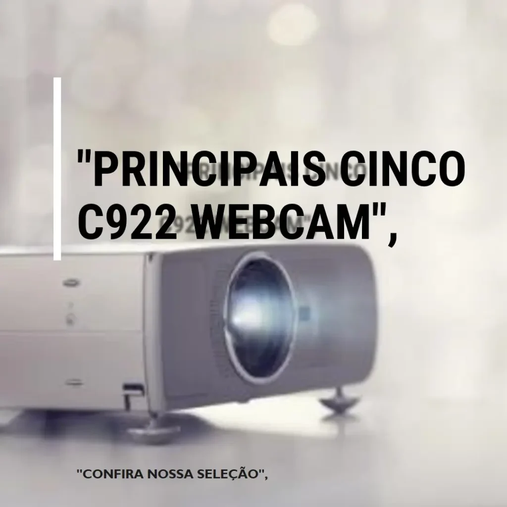 Principais Cinco c922 webcam Logitech