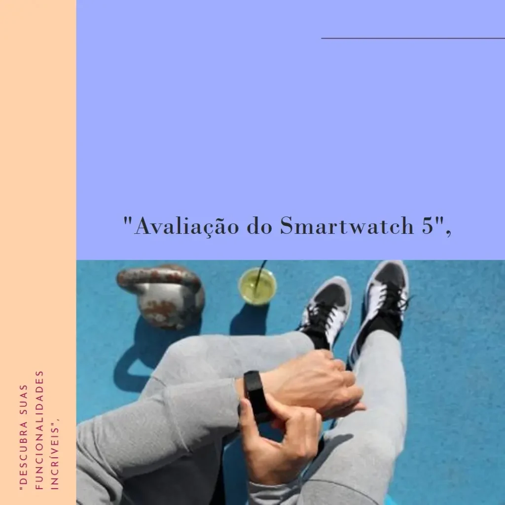 Smartwatch Xiaomi Redmi Watch 5 com GPS e Bluetooth
