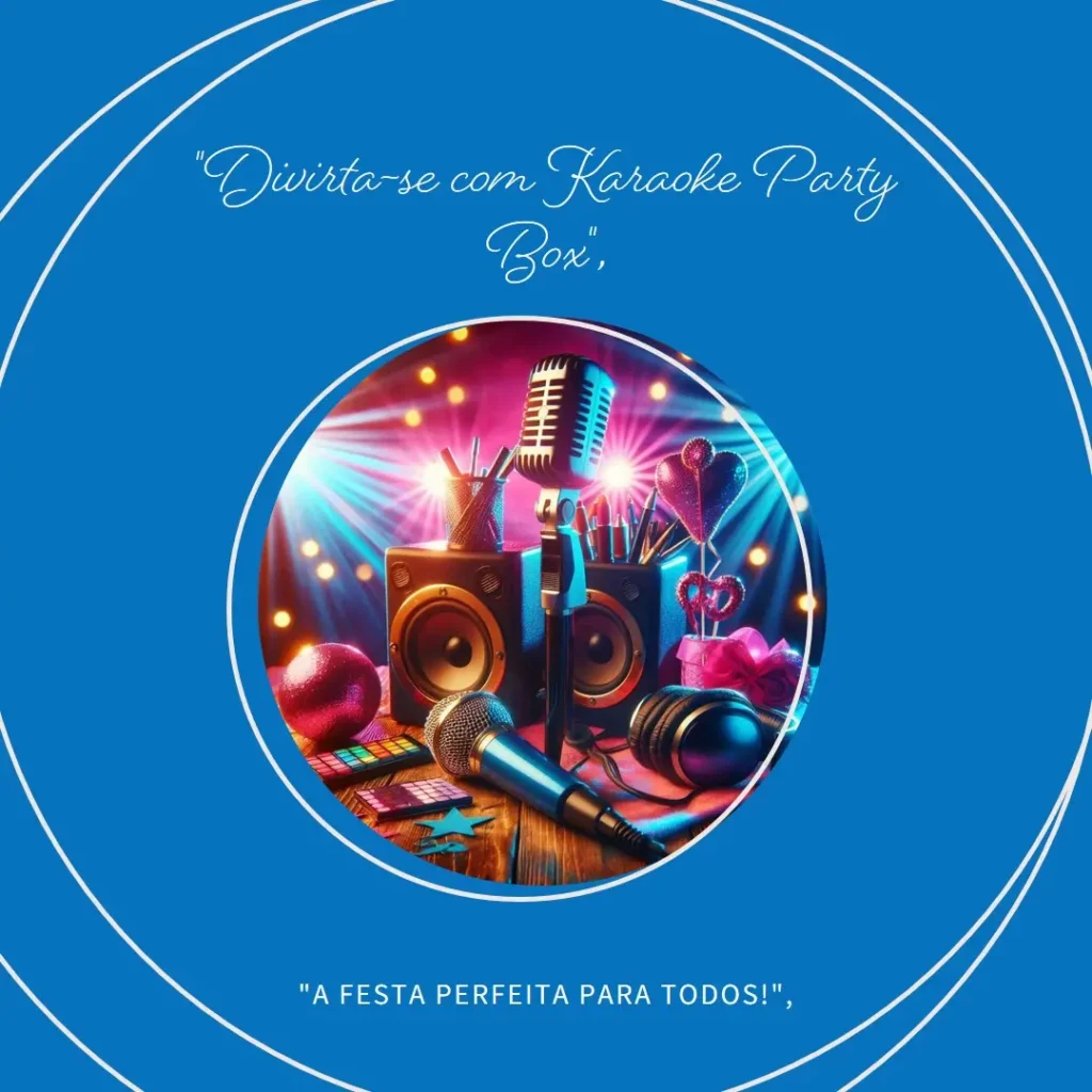 Karaoke Party Box Profissional com 2 Microfones e 2000 Músicas