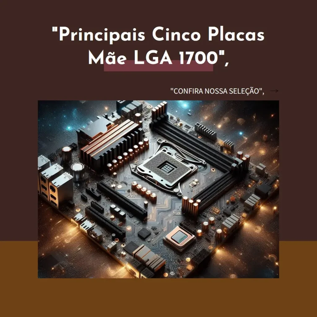 Principais Cinco Placas Mae Lga 1700