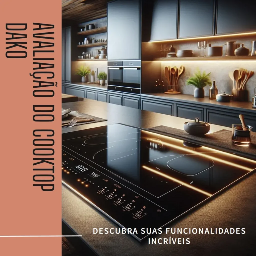 Cooktop de Indução 4 Bocas Preto com Trava de Segurança Dako Supreme 220v: Design Moderno e Segurança Garantida
