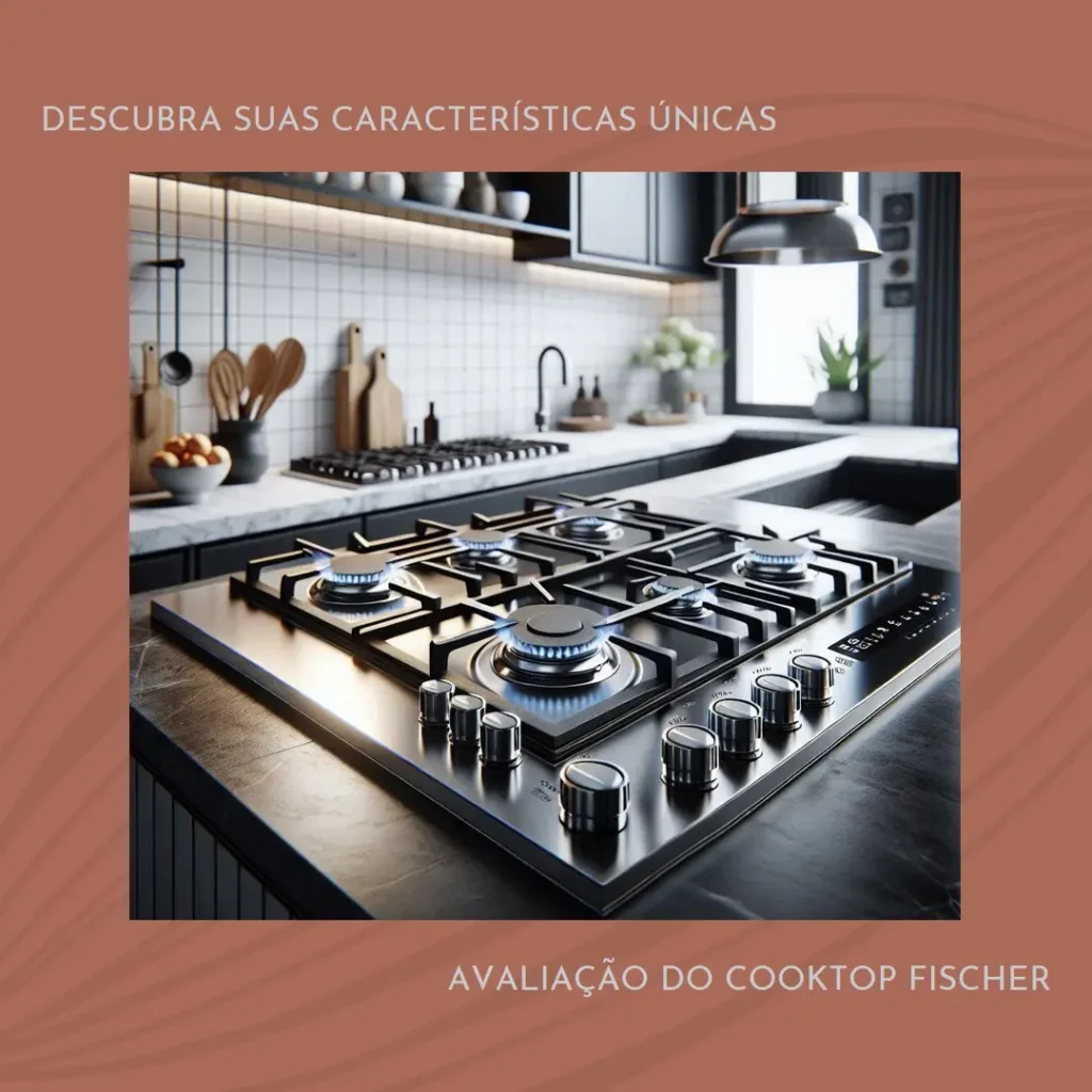 Fischer Cooktop à Gás 4 Bocas Tripla Chama Infinity Mesa Vidro Preto Bivolt - A Escolha Certa para sua Cozinha