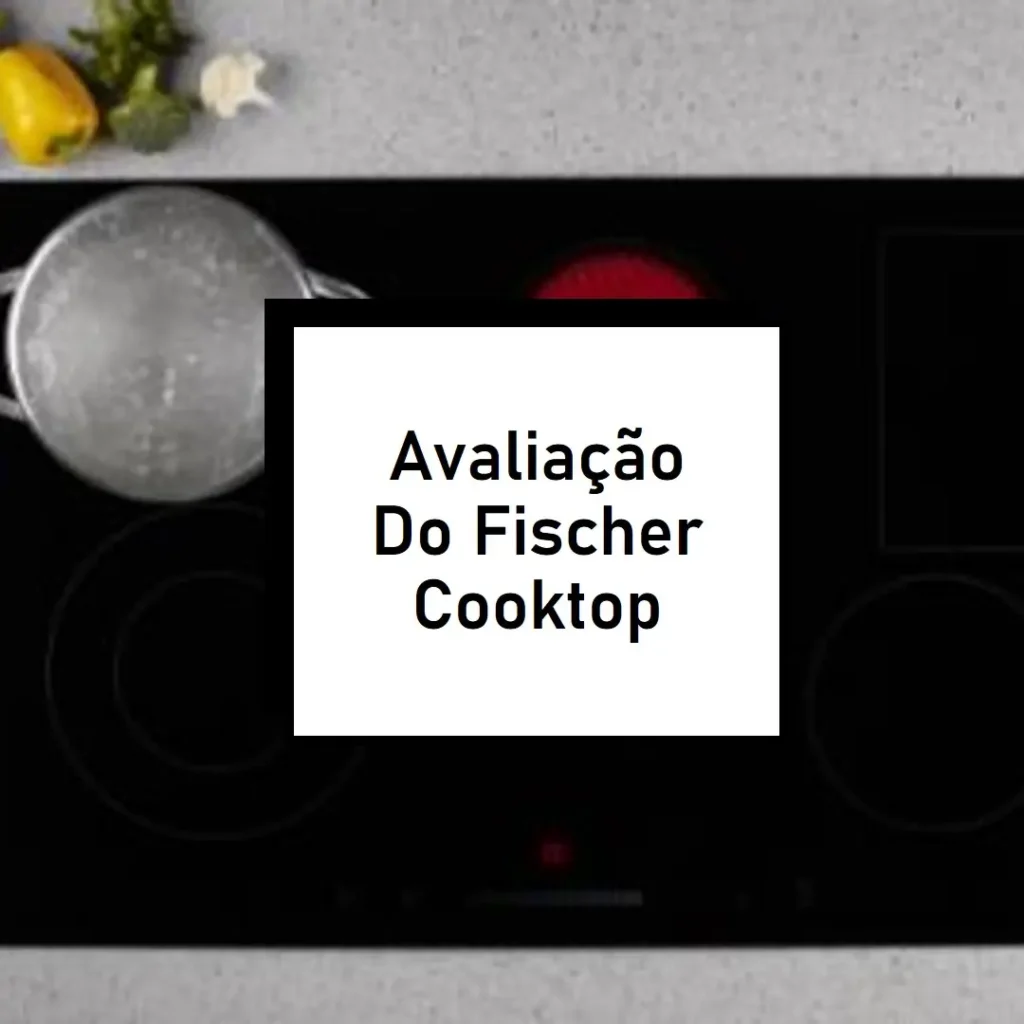 Fischer Cooktop à Gás 5 Bocas Tripla Chama Fit Line Mesa Vidro Preto Bivolt