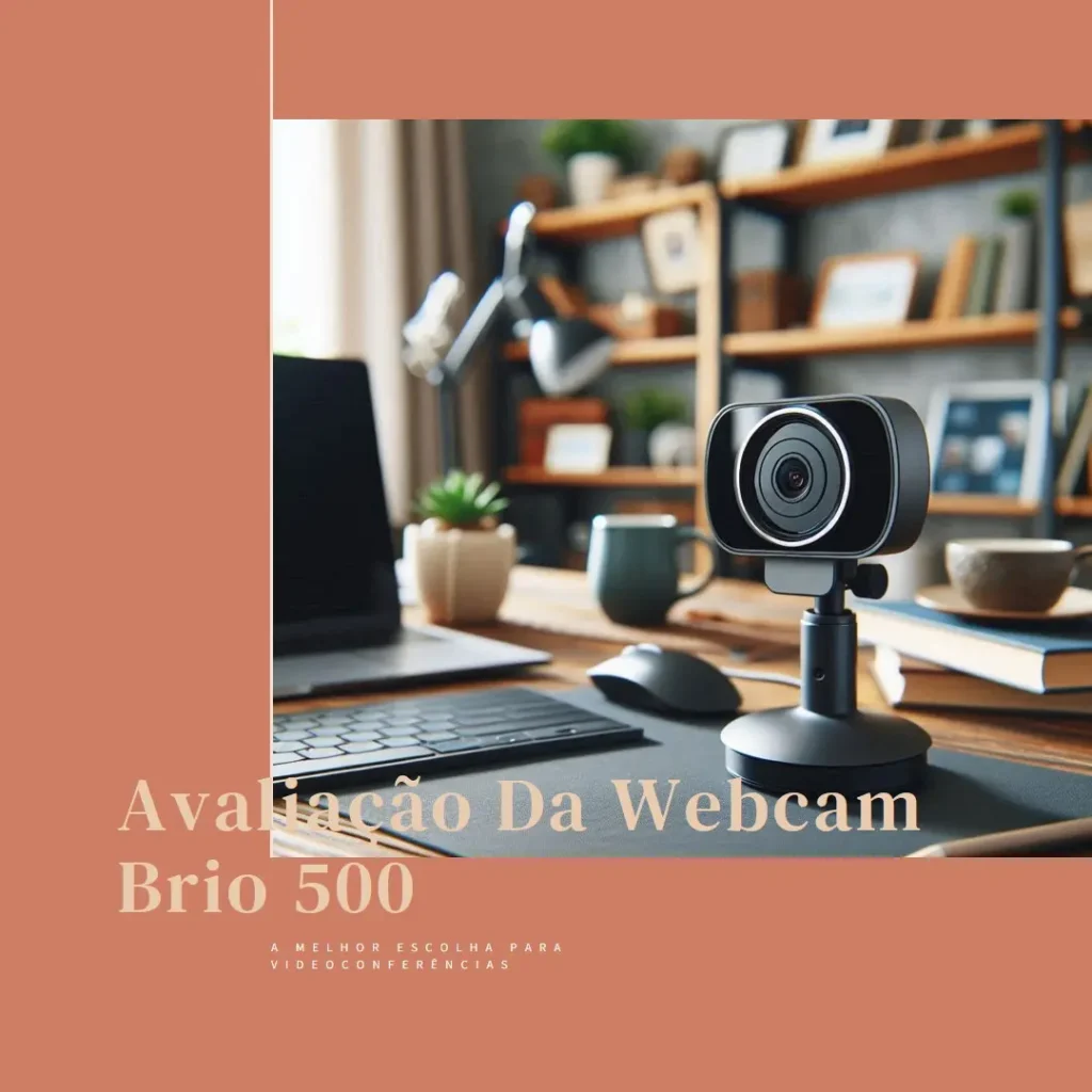 Webcam Logitech Brio 500 Full HD com Microfones Duplos