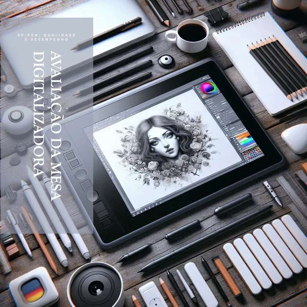 Mesa Digitalizadora XP-PEN Deco01 V2 para Desenho Gráfico