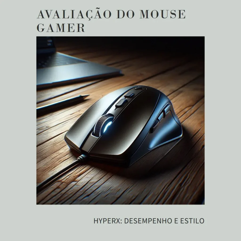 Mouse Gamer Sem Fio HyperX Haste 6 Botões – Leve e Preciso!