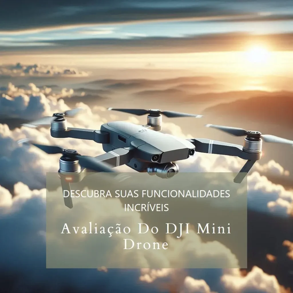 DJI Mini Drone 4K: Câmera UHD, Estabilização de 3 Eixos e Voo Estável