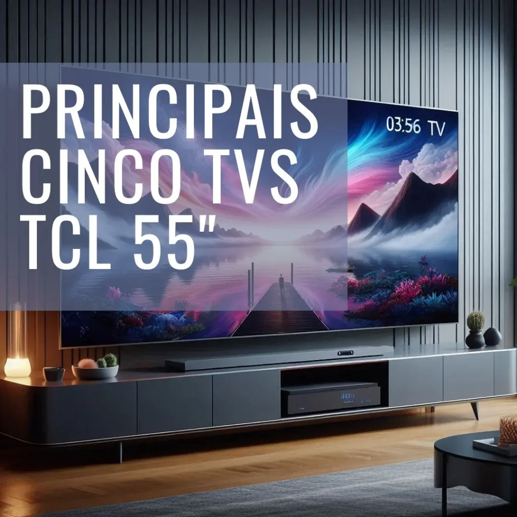 Principais Cinco televisão 55 polegadas TCL
