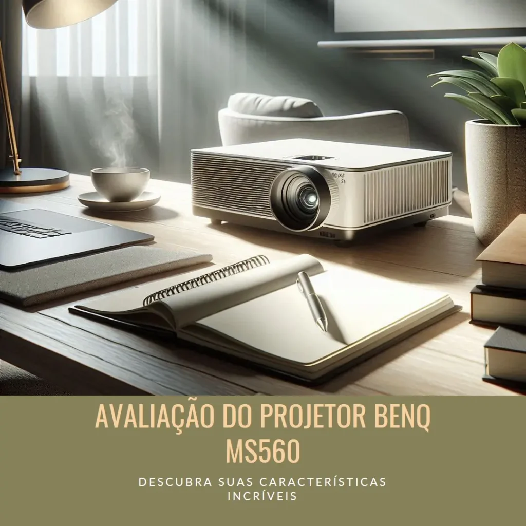 Projetor BenQ SVGA para Apresentações: 4.000 Lúmens e Contraste 20.000:1