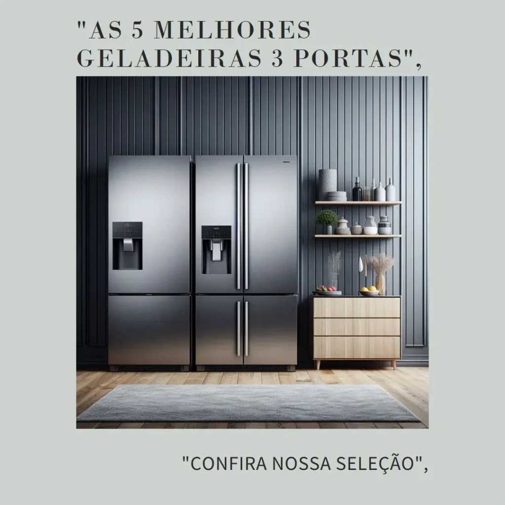 As 5 Melhores Opções de geladeira 3 portas samsung