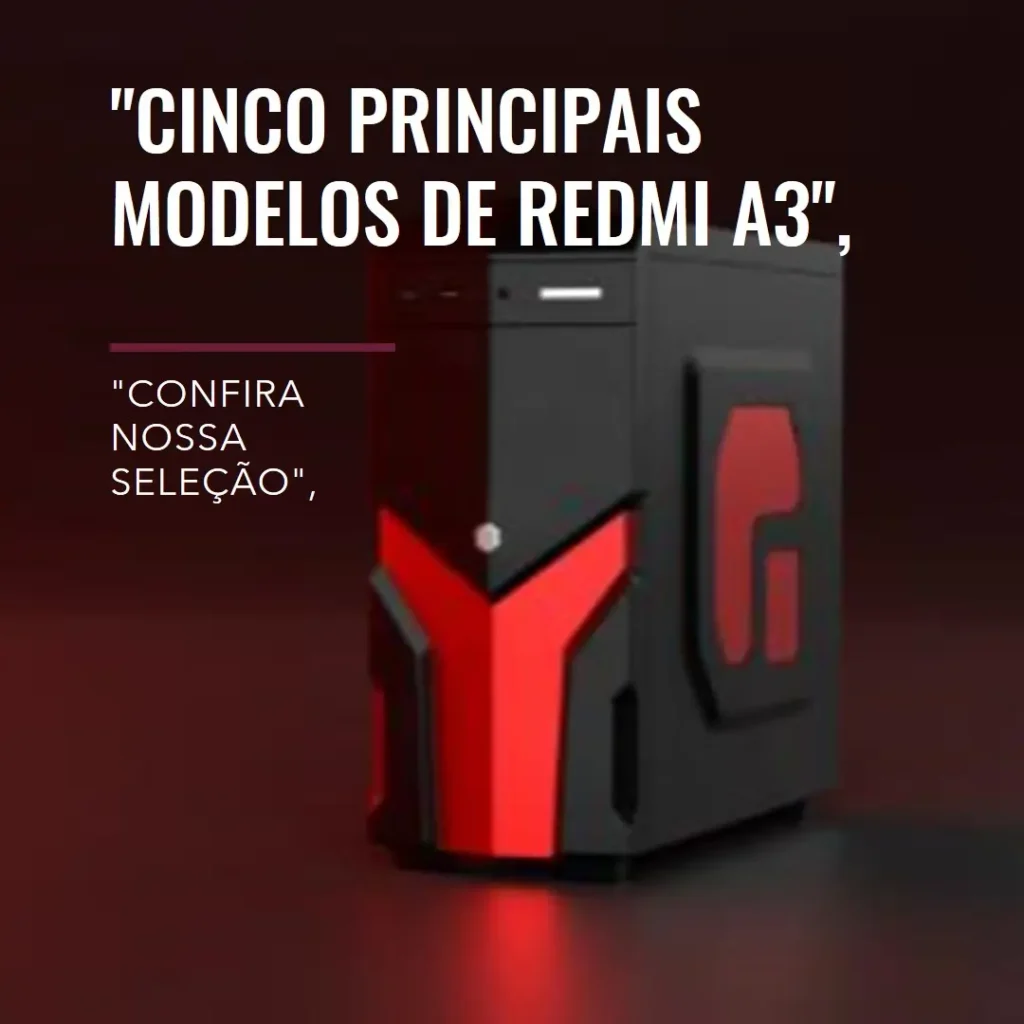 Cinco Principais Modelos de Redmi A3 128gb 4gb ram