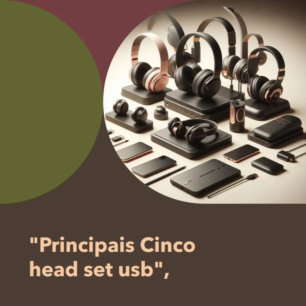 Principais Cinco head set usb