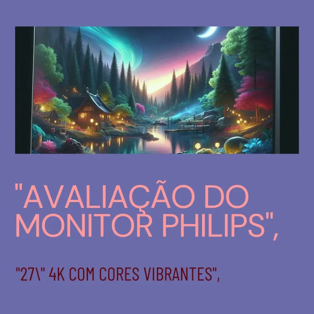 Monitor Philips 27" 4K IPS com Alto-Falantes Integrados