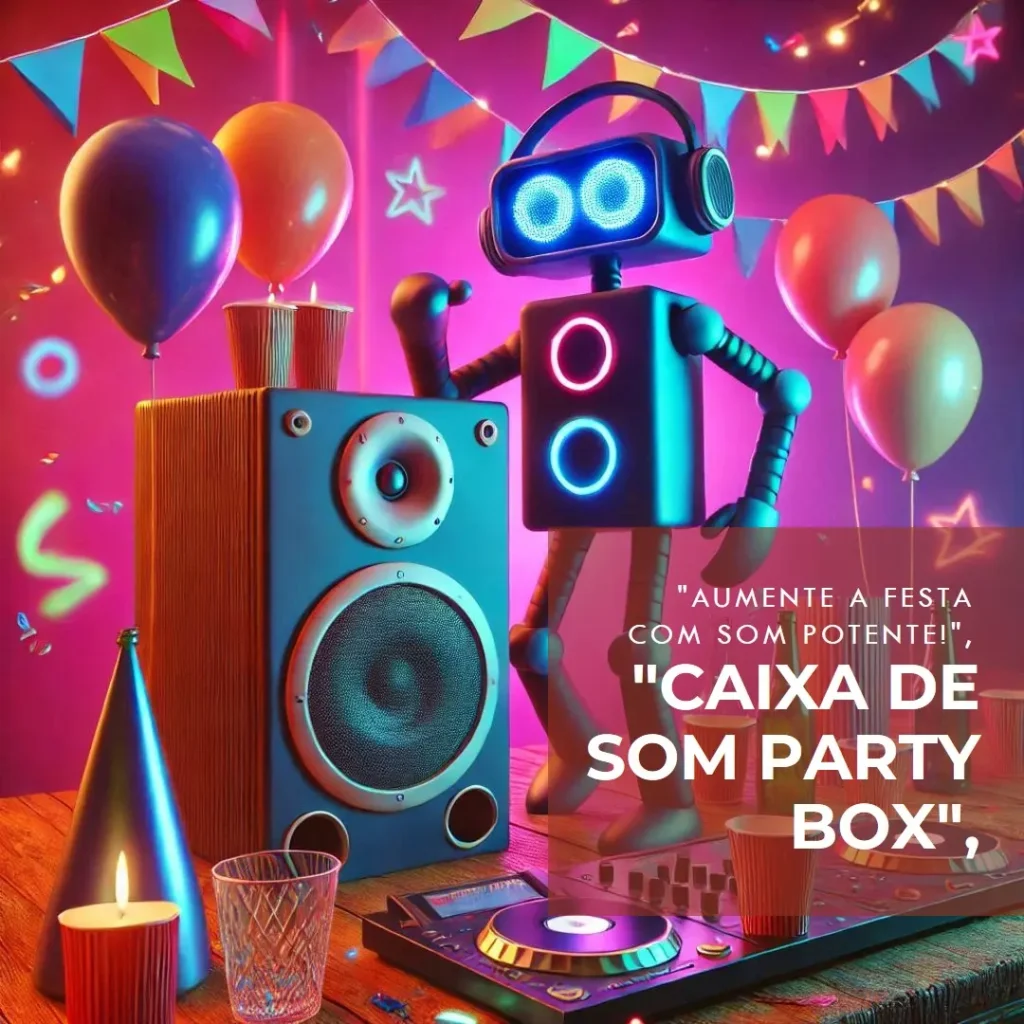 Caixa de Som Party Box Mondial 600W Bivolt: Potência e Iluminação para Sua Festa