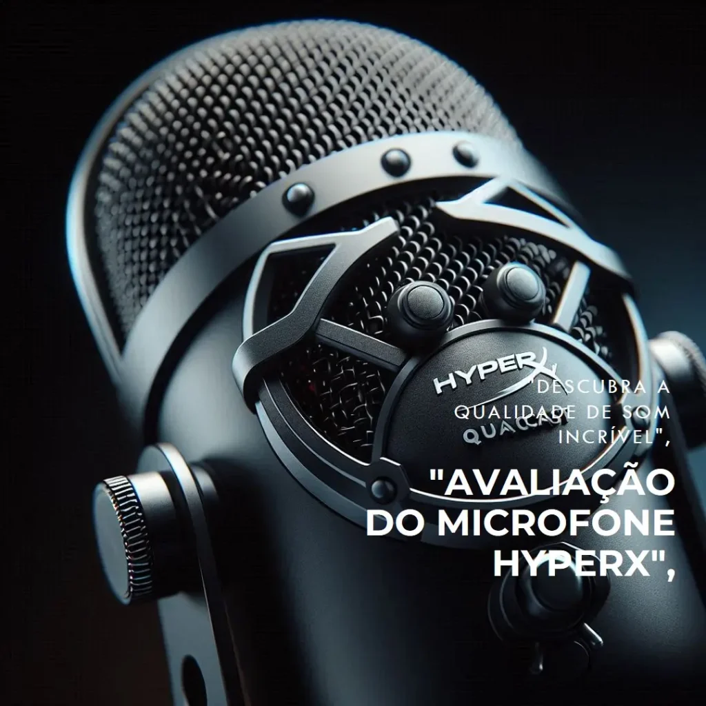 Microfone HyperX QuadCast S: Qualidade e Estilo em um Só Produto