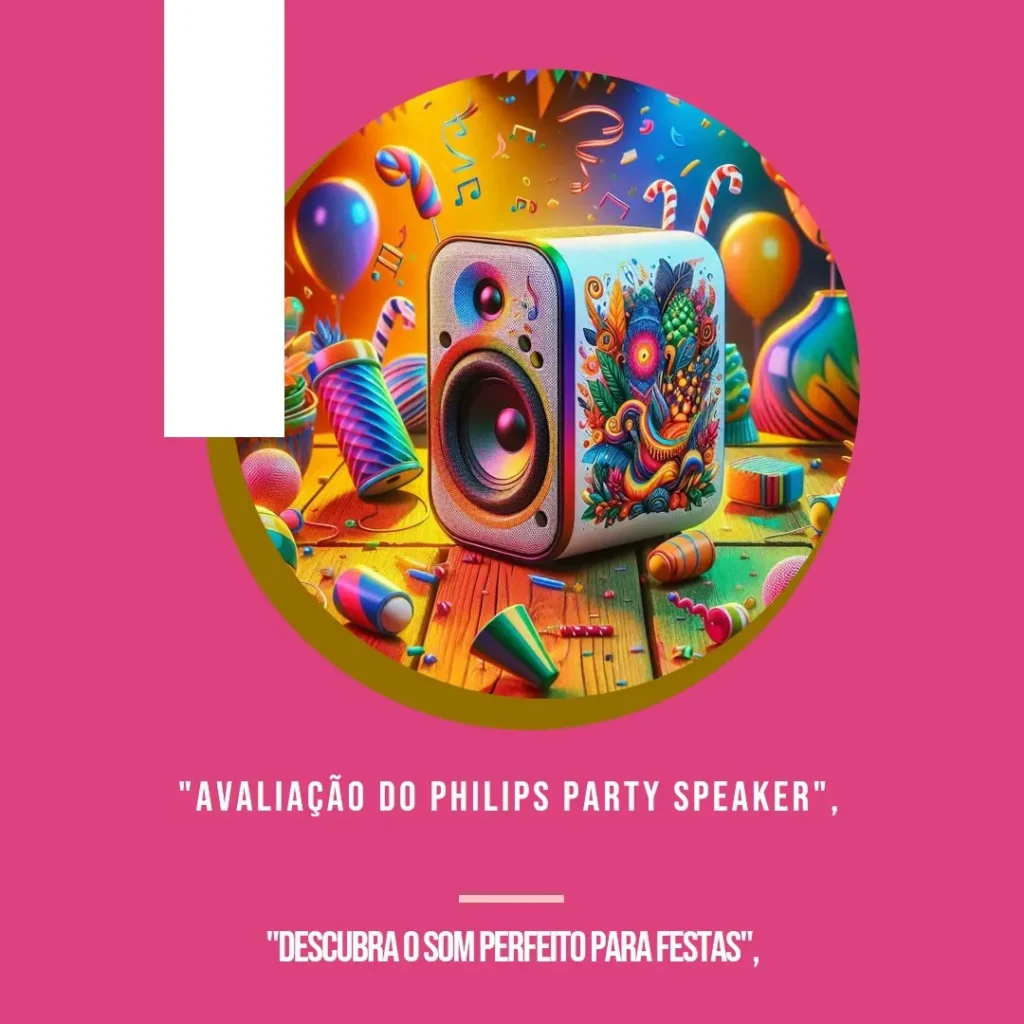 Philips Party Speaker Bluetooth: Som Potente com Luzes de LED