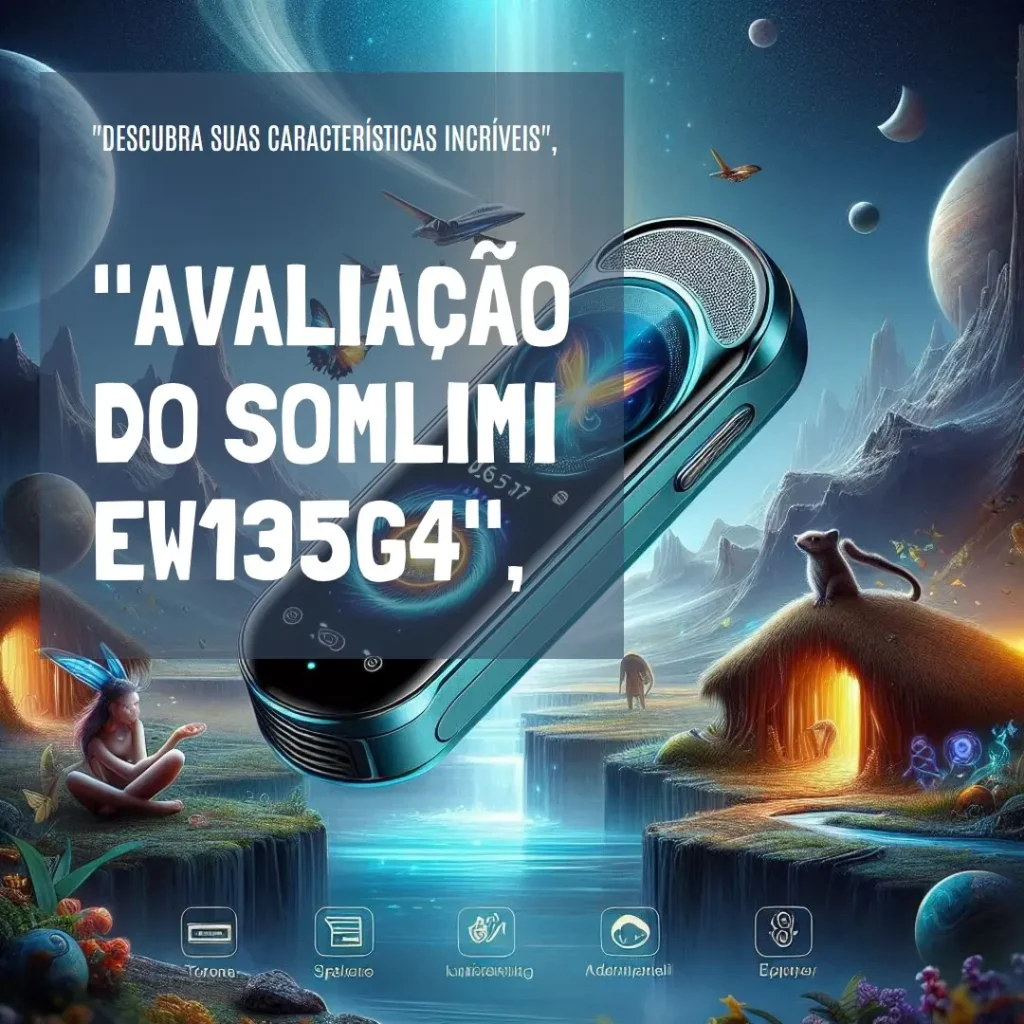 SOMLIMI EW135G4 Microfone Sem Fio Profissional