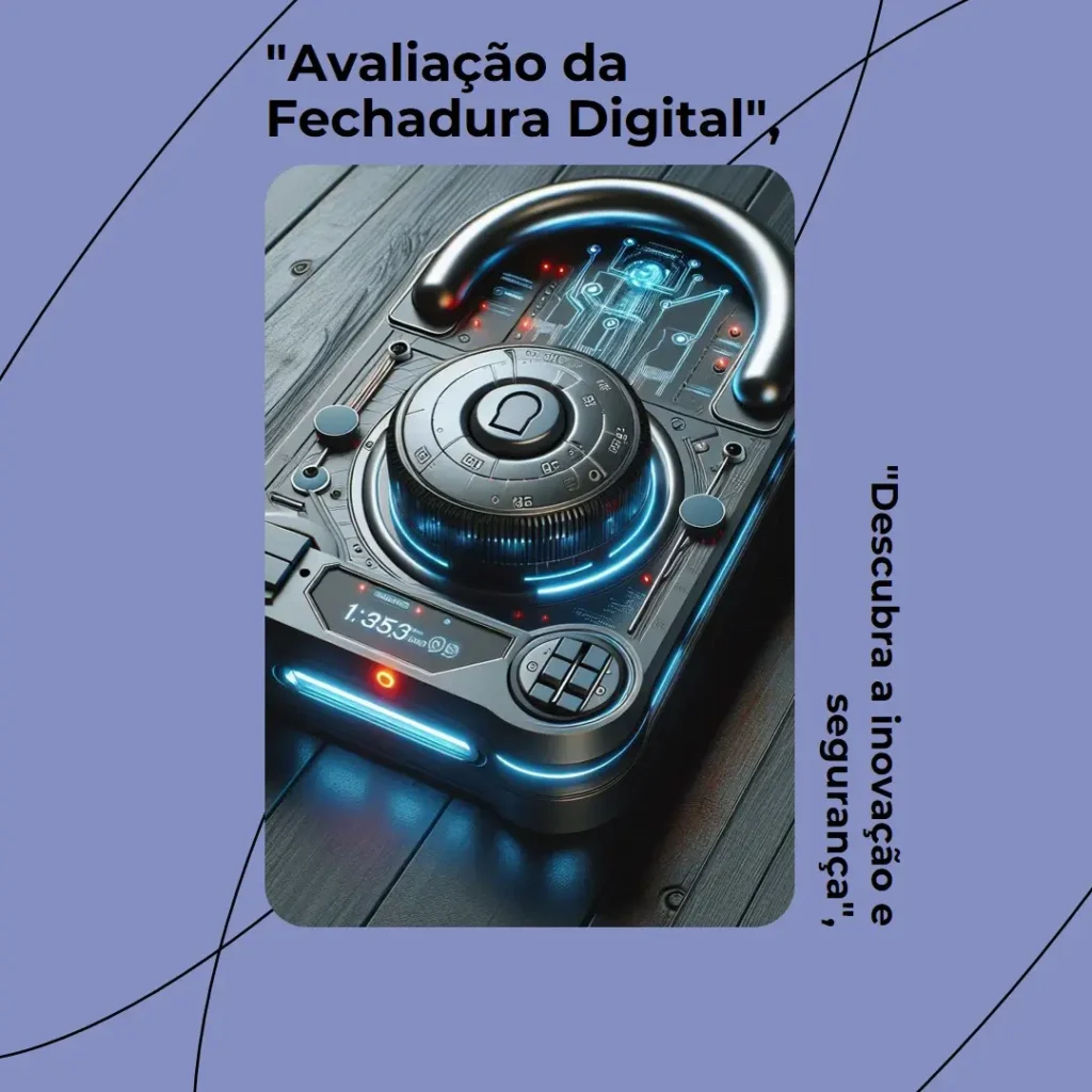 Fechadura Digital de Sobrepor com Wi-Fi e Abertura por Senha ou Tag