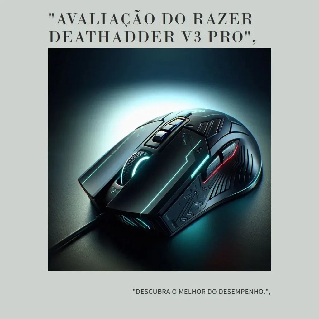 Razer DeathAdder V3 Pro - Mouse sem fio ergonômico leve